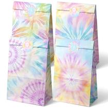 Bolsas de lembrancinhas Outego Tie Dye, 24 unidades com 4 designs Bolsas de lembrancinhas Outego Tie Dye, 24 unidades com 4 designs