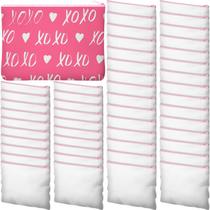 Bolsas de maquiagem Frienda Sublimation Blank Canvas 50 unidades branca/rosa Bolsas de maquiagem Frienda Sublimation Blank Canvas 50 unidades branca/rosa