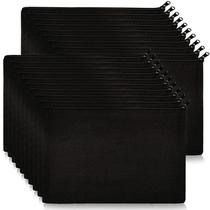Bolsas de maquiagem Koolmox 20 Bulk Plain Black Canvas 23,5 x 17,5 cm