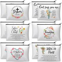 Bolsas de maquiagem Reginary Sisters in Christ 12 peças para mulheres