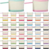 Bolsas de maquiagem Silkfly Cotton Canvas 24 cores 26x14x5cm 48 unidades