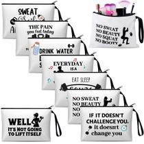 Bolsas de maquiagem SilTriangle Workout, 8 peças para mulheres amantes do fitness