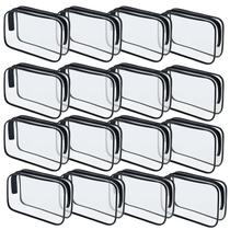 Bolsas de maquiagem Yedsintu Clear PVC impermeável para viagens 16 unidades