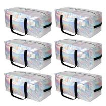 Bolsas de movimento JCBZAMZ Heavy Duty Extra Large Impermeáveis, Pacote com 6