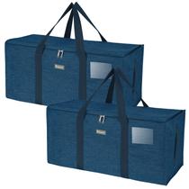 Bolsas de mudança BALEINE, sacola de armazenamento extra grande, pacote com 2 unidades, azul jeans