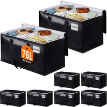 Bolsas de mudança BlissTotes 76L, pacote com 8 unidades, resistentes, impermeáveis Bolsas de mudança BlissTotes 76L, pacote com 8 unidades, resistentes, impermeáveis