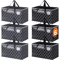 Bolsas de mudança Epictotes Extra Large 88L, pacote com 6 unidades, pretas e cinza