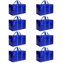 Bolsas de mudança HealSmart, pacote com 8, grandes, com zíperes e alças, azuis