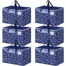 Bolsas de mudança HomeHacks Extra Large, capacidade de 125 L, pacote com 6 unidades, azuis Bolsas de mudança HomeHacks Extra Large, capacidade de 125 L, pacote com 6 unidades, azuis