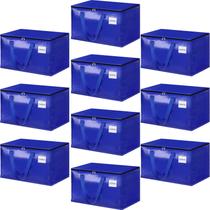 Bolsas de mudança HomeHacks Heavy Duty 125L, pacote com 10, azuis