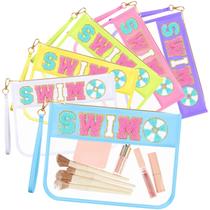 Bolsas de natação Kacctyen Chenille Letter Clear Makeup Bag x6