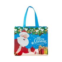 Bolsas De Natal Impermeáveis Santa, Rena E Floco De Neve, Sacolas De Decoração De Presente Em Tecido