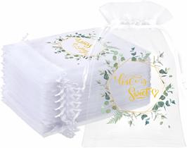 Bolsas de organza Windyun Love Is Sweet Wedding Treat 10 x 15 cm 200 unidades