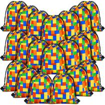 Bolsas de presente Building Block Party Favors com cordão x24 Shappy