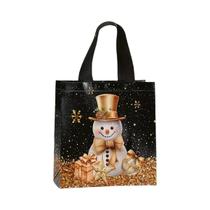 Bolsas De Presente De Natal Com Boneco De Neve, 8 Peças, Sacolas De Natal Com Alças Para Decoração