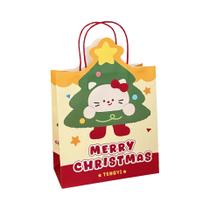 Bolsas De Presente De Natal Em Estilo Cartoon, 6 Peças, Sacos De Papel Para Armazenamento