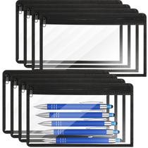 Bolsas de PVC transparente com zíper, bolsa de lápis de maquiagem Outus, 8 unidades