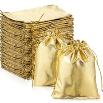 Bolsas de Regalo PerKoop 200 Piezas Doradas 13 x 18 cm Bolsitas para Joyería