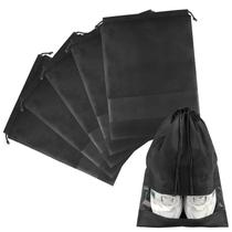 Bolsas de sapatos COIDEA, 5 peças grandes, pretas não tecidas para viagens