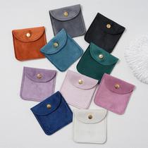 Bolsas De Veludo Para Joias, 10 Peças, Bolsa Com Botão De Pressão Para Anéis, Brincos, Pulseira,
