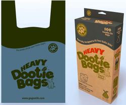 Bolsas Dootie GoGo Stik Heavy-Duty - 100 Quilates com Alças EZ