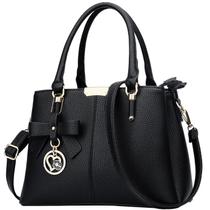 Bolsas e bolsas KKXIU Top Handle Satchel Shoulder Black Bolsas e bolsas KKXIU Top Handle Satchel Shoulder Black