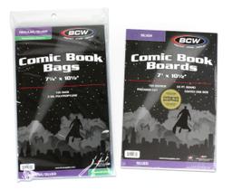 Bolsas e placas de apoio para quadrinhos BCW Silver Age (100)