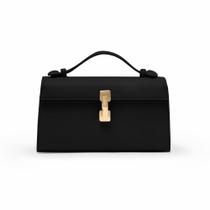 Bolsas embreagem em couro PU preto Apryl para mulheres