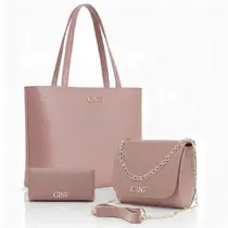Bolsas Feminina Kit Sacola Grande + Bolsa Pequena + Carteira