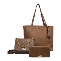 Bolsas Feminina Kit Sacola Grande + Bolsa Pequena + Carteira