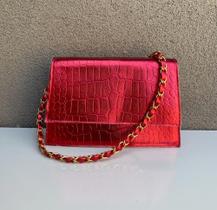 Bolsas Femininas Pequenas Transversal Ombro Mão Lateral Alça Corrente