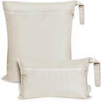 Bolsas Impermeables haakaa para Pañales de Tela de Viaje 2 unidades Beige