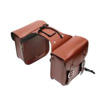 Bolsas Laterais De Couro PU Impermeáveis Para Motocicleta, Estojo De Armazenamento Universal Para
