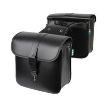 Bolsas Laterais Retrô De Couro PU E PVC Para Motocicleta, Malas De Armazenamento, Acessórios Para