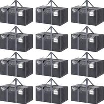 Bolsas móveis FYGRIP Extra Heavy Duty Large, pacote com 12 unidades, cinza Bolsas móveis FYGRIP Extra Heavy Duty Large, pacote com 12 unidades, cinza