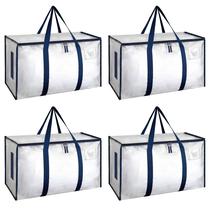 Bolsas móveis HealSmart, pacote com 4, grandes, com zíperes e alças
