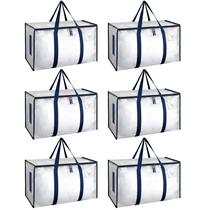 Bolsas móveis HealSmart, pacote com 6, grandes, com zíperes e alças