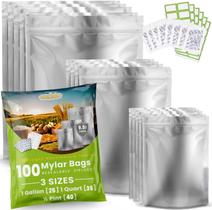 Bolsas Mylar Home Sensei 100 unidades com absorvedores de oxigênio 400 cc Bolsas Mylar Home Sensei 100 unidades com absorvedores de oxigênio 400 cc