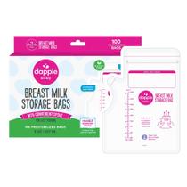 Bolsas para armazenar leite materno Dapple 237 ml 100 unidades à prova de vazamentos