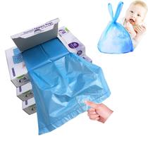 Bolsas para descarte de fraldas Dergik 270 unidades, com leve aroma, azul Bolsas para descarte de fraldas Dergik 270 unidades, com leve aroma, azul