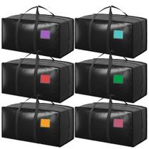 Bolsas para Mudança RMOHRO 6 Unidades XXL Reforçadas Pretas Bolsas para Mudança RMOHRO 6 Unidades XXL Reforçadas Pretas