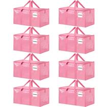 Bolsas para mudança Ukeetap, kit com 8, rosa, reforçadas, 69 x 38 x 34 cm