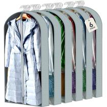 Bolsas para ropa AURUZA paquete de 6, 152x10x61 cm con cubierta transparente