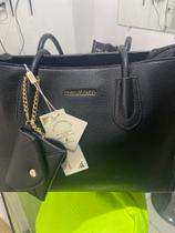 Bolsas pavão de ouro preta