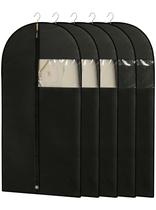Bolsas Perber de 43 cm para guardar armários, pretas (5 pacotes)