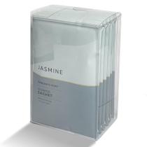 Bolsas perfumadas expressivas Purificador de ar e desodorizante de armário de jasmim perfeitos para gavetas, armários, carros e banheiros Saquetas de aroma fresco de longa duração (pacote com 6)