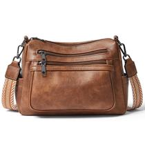 Bolsas tiracolo Bluome Bolsa de ombro de material vegano marrom