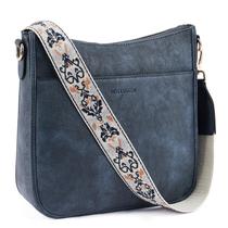 Bolsas tiracolo BOSTANTEN Trendy Vegan Leather Hobo azul marinho