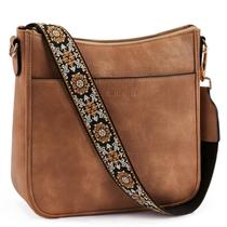 Bolsas tiracolo BOSTANTEN Trendy Vegan Leather Hobo Brown