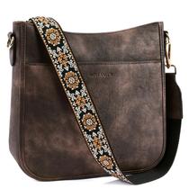 Bolsas tiracolo BOSTANTEN Trendy Vegan Leather Hobo Coffee